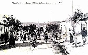 VIALAR - RUE DU CENTRE - L'EVEQUE DU SERSOU DANS SA VOITURE - 1927